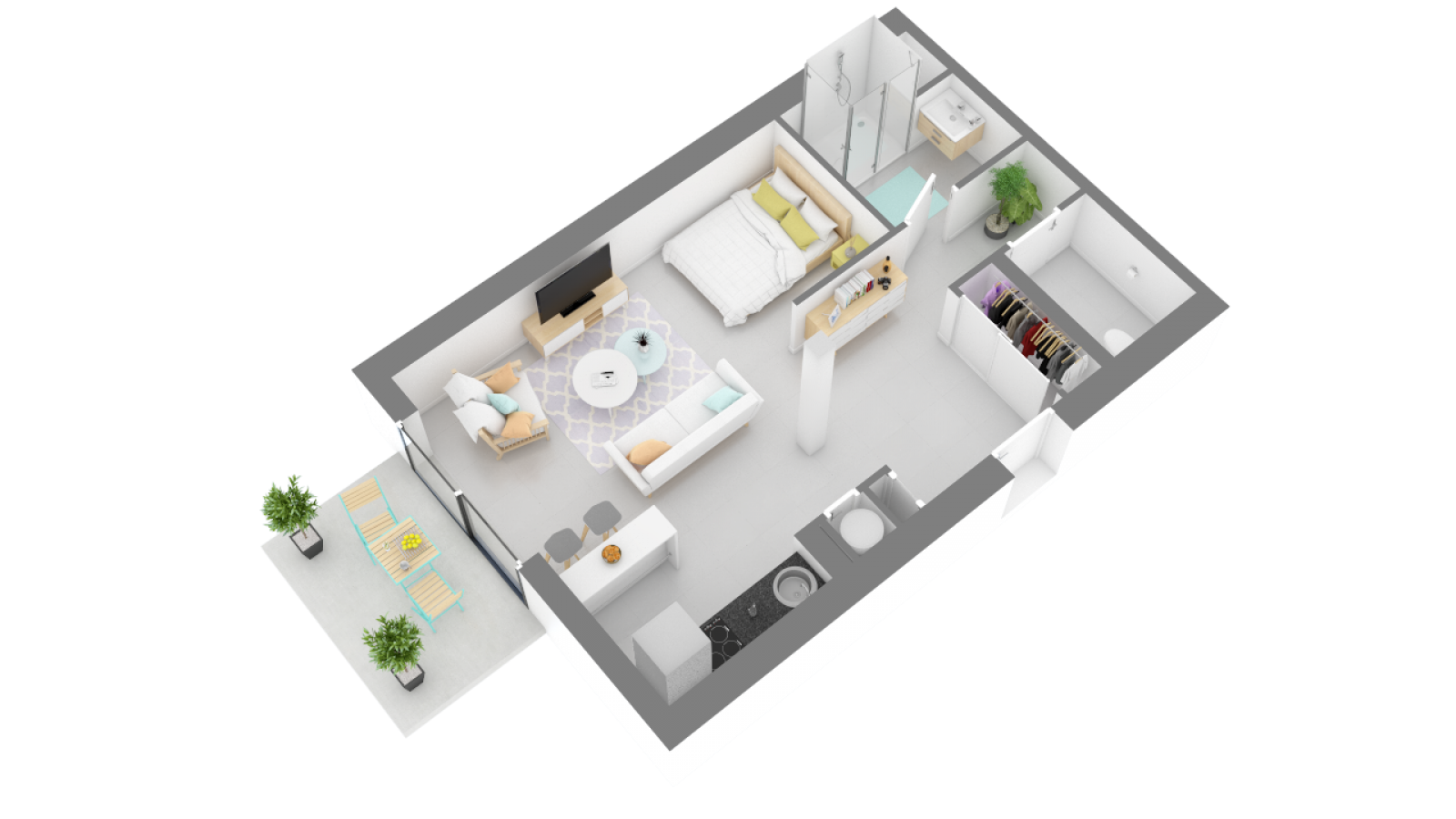 A vendre appartement T1 bis proche du Lac de Maubuisson Carcans Maubuisson Hourtin Lacanau Gironde Nouvelle Aquitaine Lac de Maubuisson Programme livrable le 3ème trimestre 2023