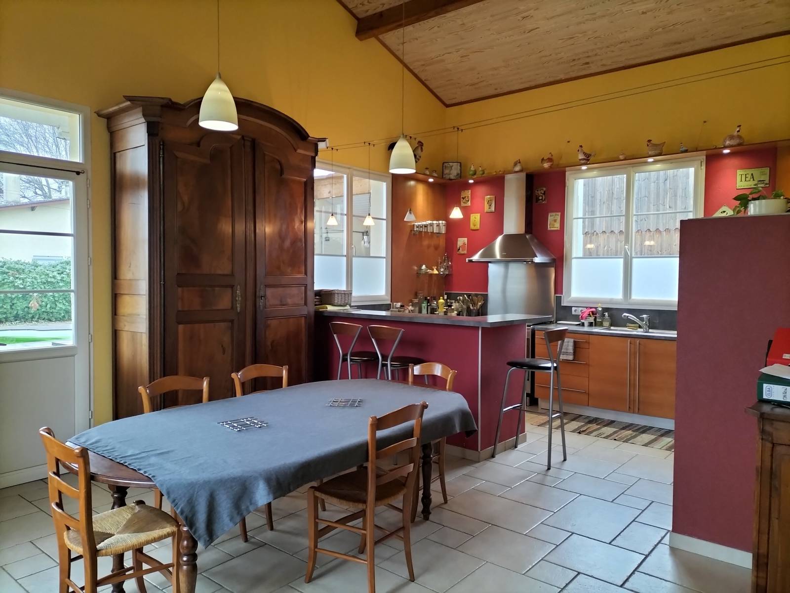 séjour maison à vendre à Lacanau