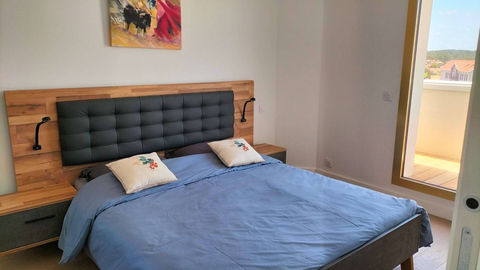 chambre avec accès balcon lacanau océan