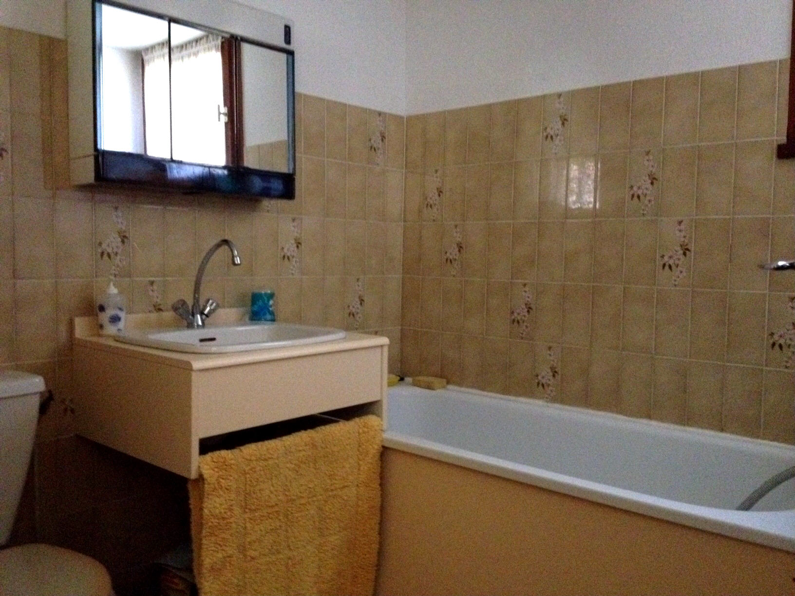 Salle de bains avec wc