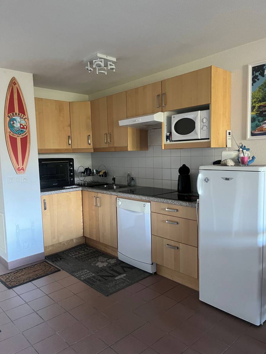 Dans la résidence Vitalparc à Lacanau-Océan à louer appartement tout équipé avec deux chambres