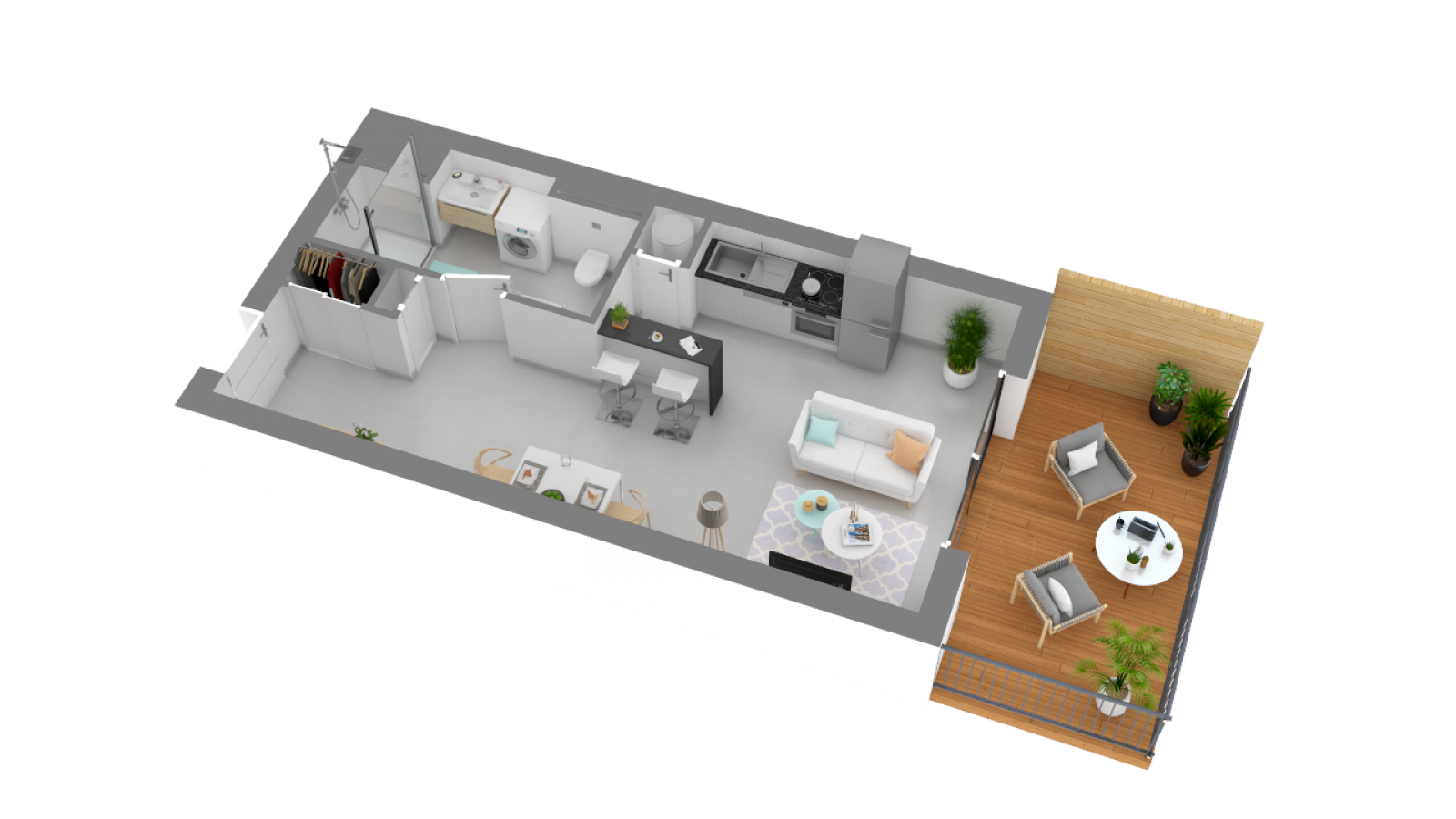 Appartement à vendre de type 1 proche du Lac de Maubuisson Carcans Maubuisson Hourtin Lacanau Gironde Nouvelle Aquitaine Lac de Maubuisson Programme livrable le 3ème trimestre 2023