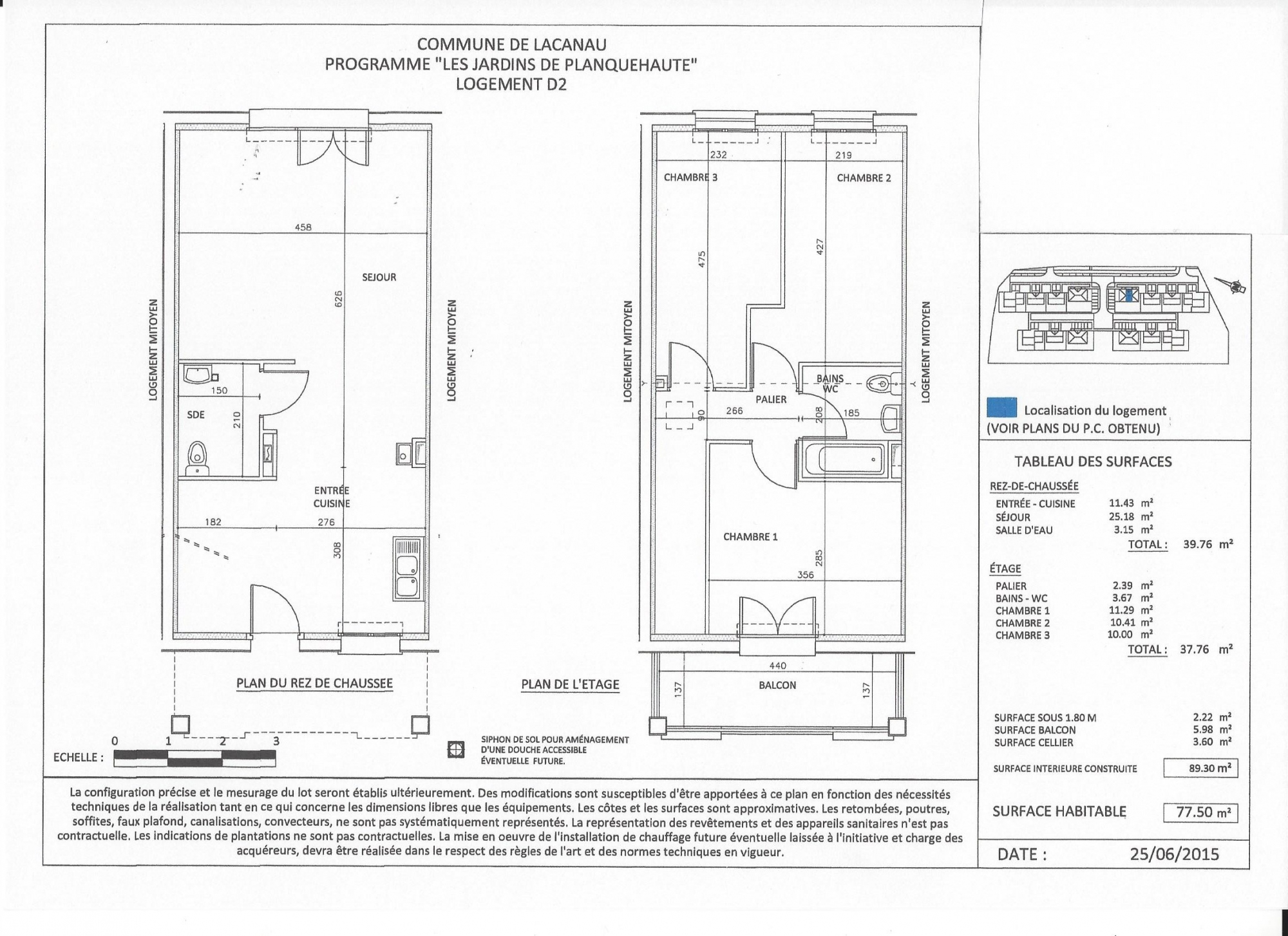 Vente Maison neuve avec frais de notaire réduits à Lacanau-Médoc.