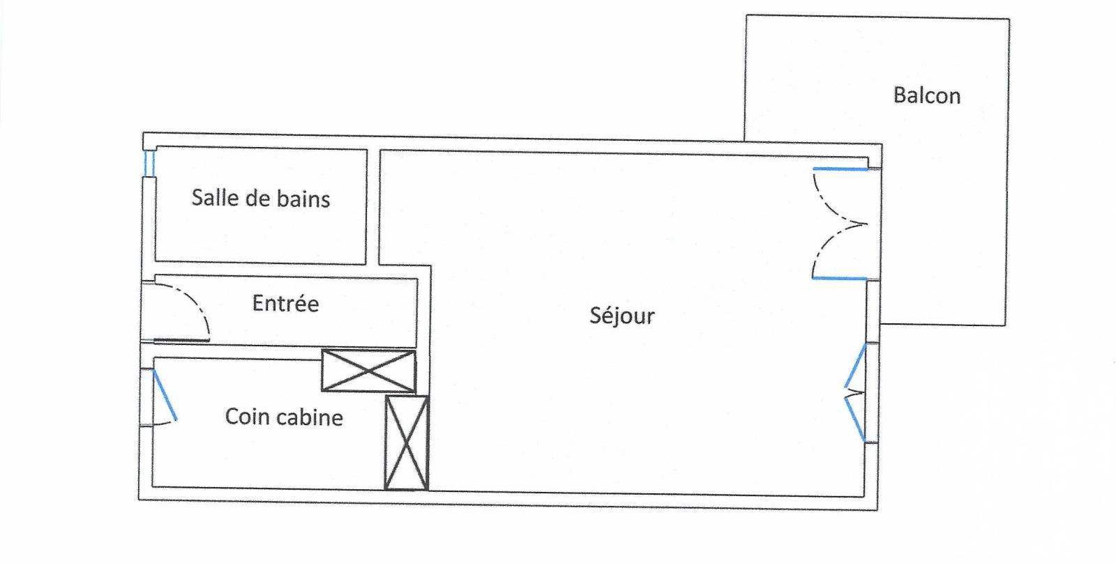 En exclusivité Studio à Maubuisson dans résidence très calme à 400 mètres du Lac