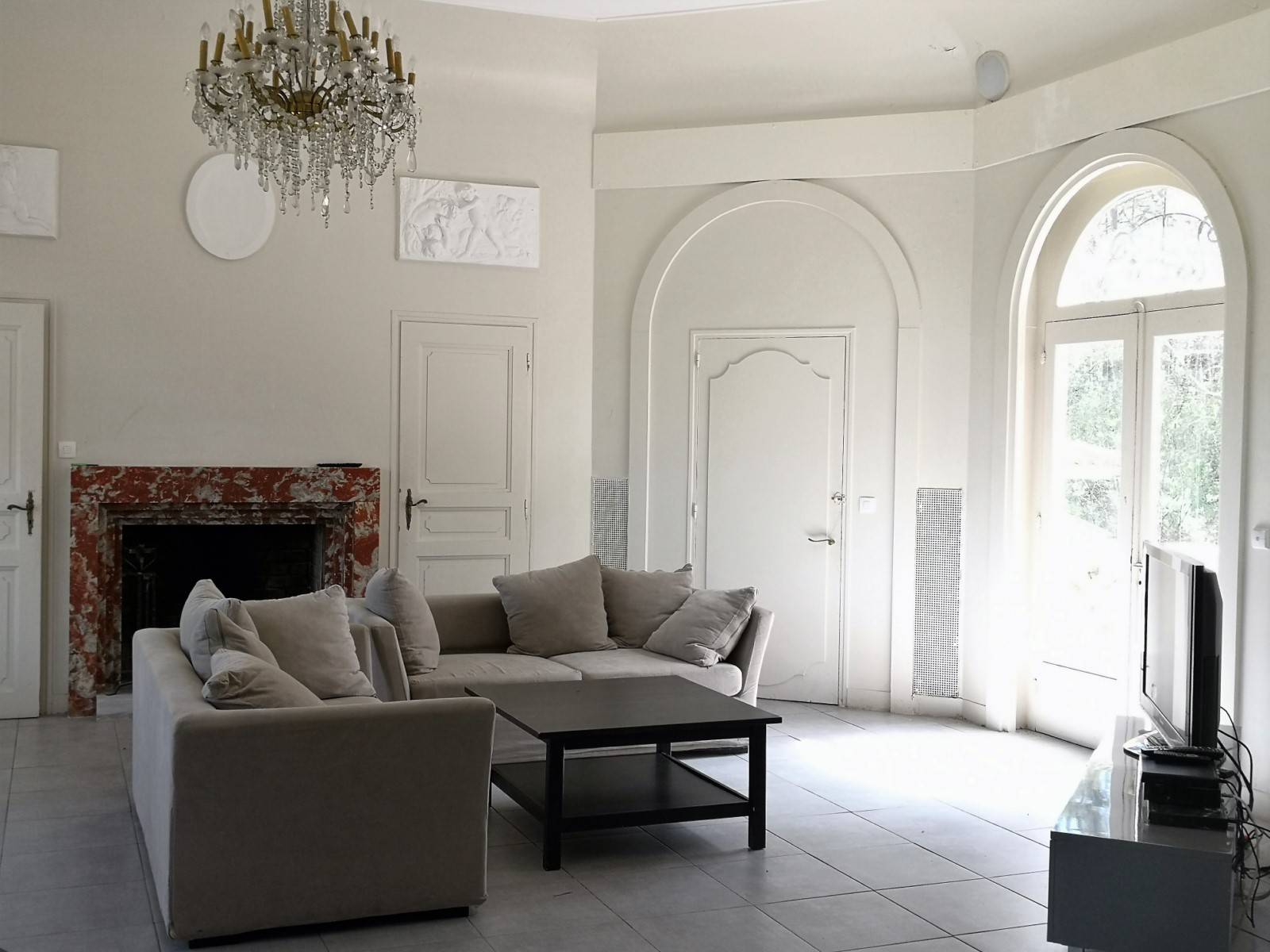 Séjour avec cheminée