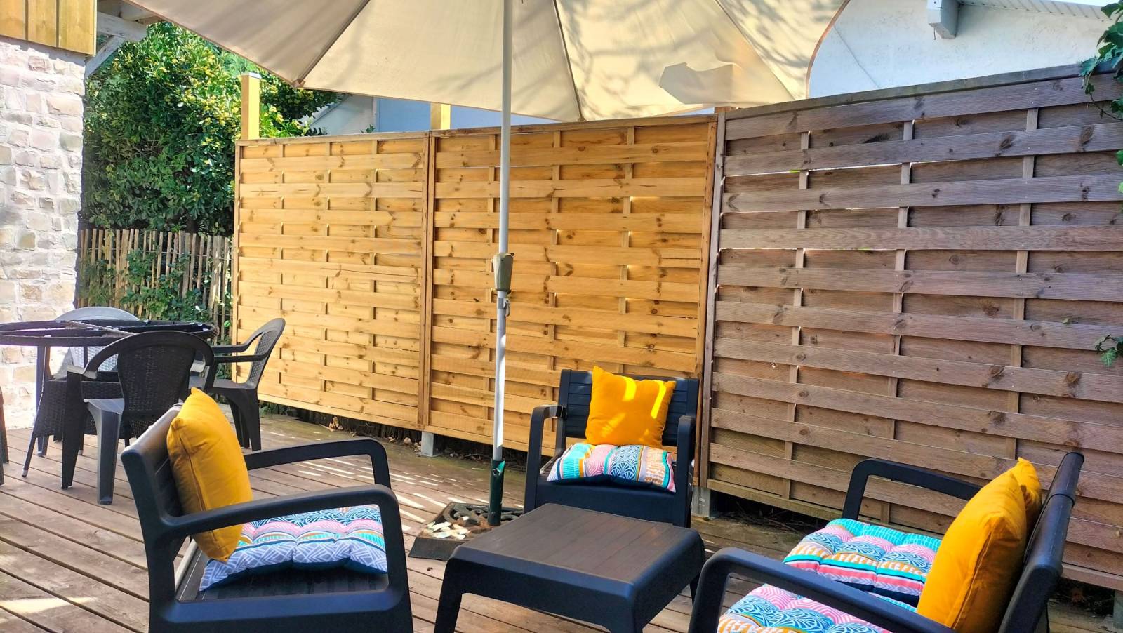 Location maison avec terrasse et jardin clôturé pour vacances d'été sur la cote Atlantique proche de Lacanau  