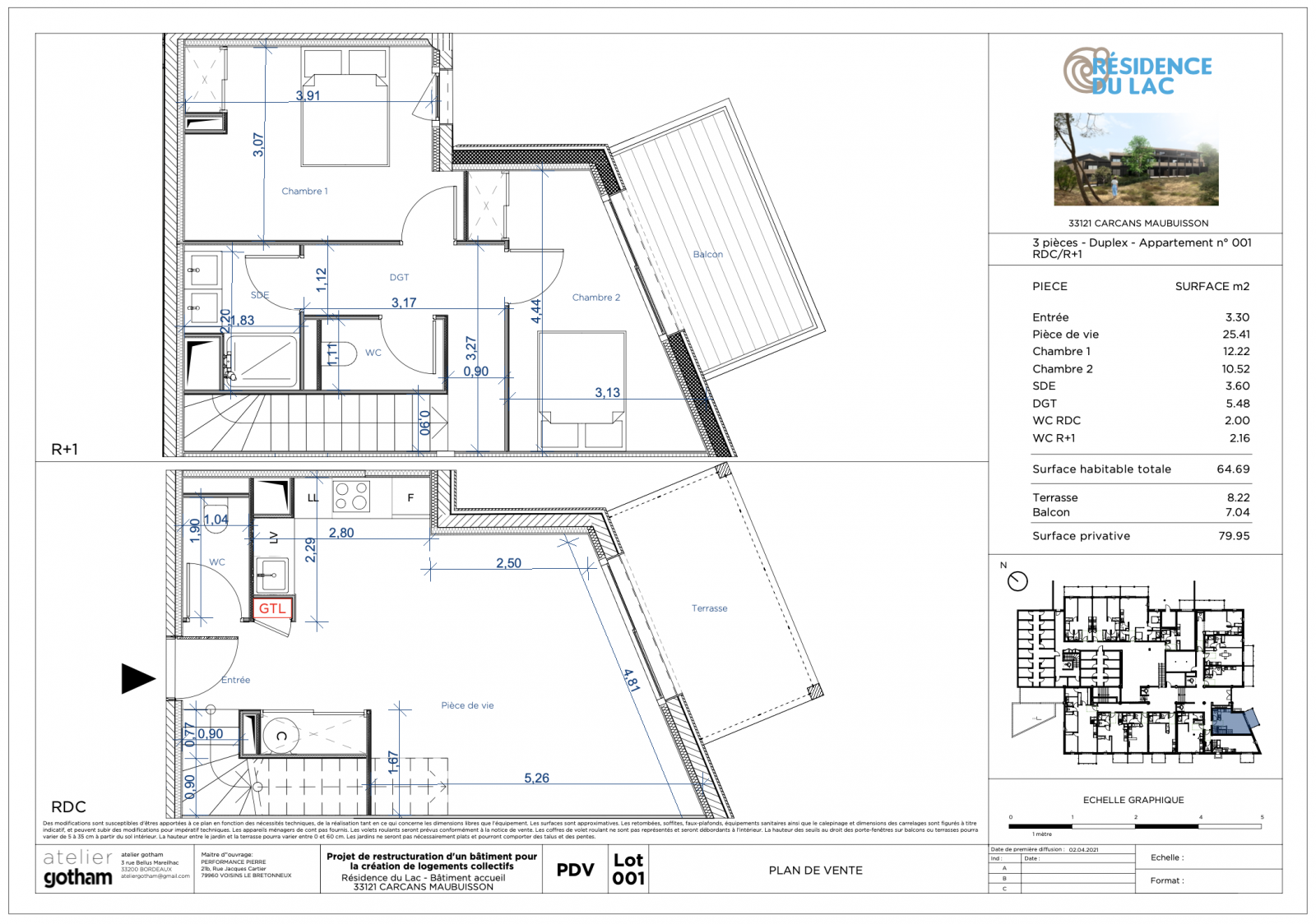 Appartement T3 Duplex