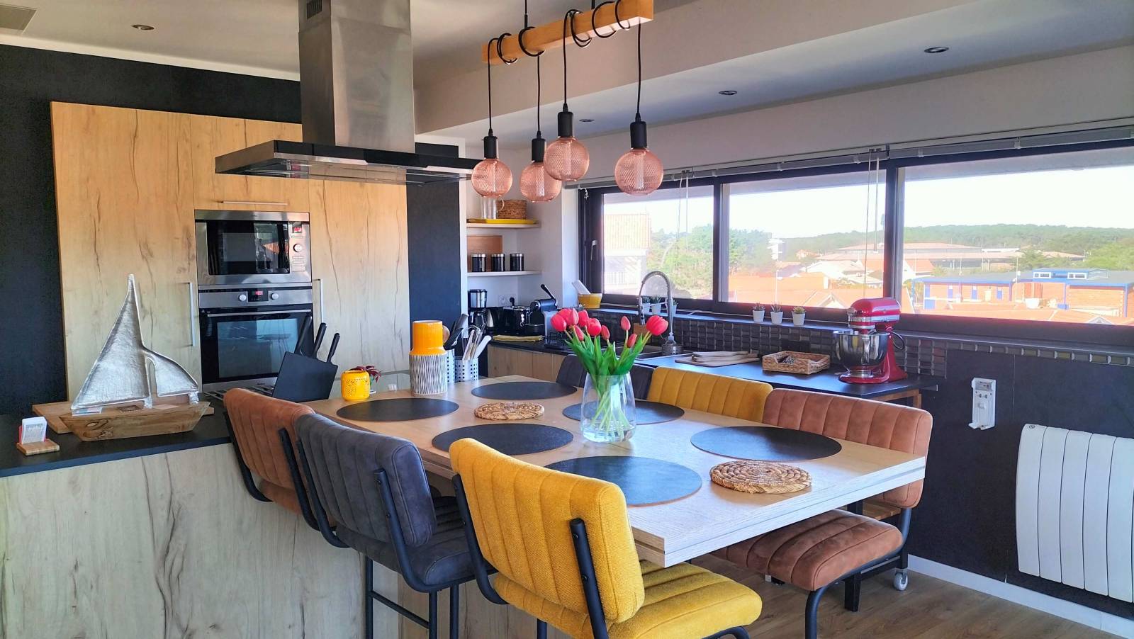 pièce à vivre lumineuse lacanau océan