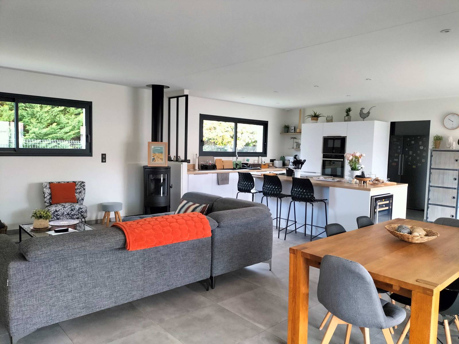 vaste séjour maison contemporaine