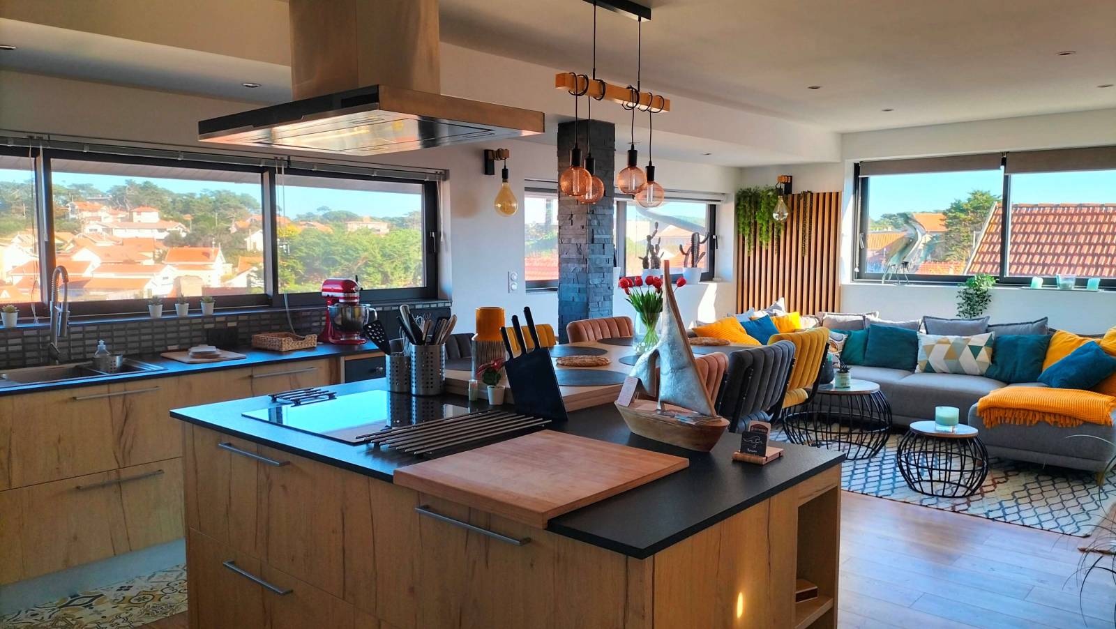 séjour avec vue panoramique lacanau