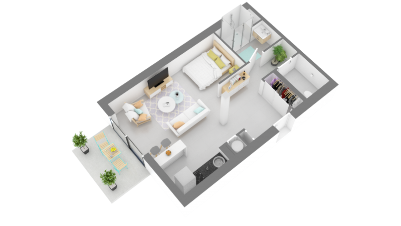 A vendre appartement T1 bis proche du Lac de Maubuisson Carcans Maubuisson Hourtin Lacanau Gironde Nouvelle Aquitaine Lac de Maubuisson Programme livrable le 3ème trimestre 2023