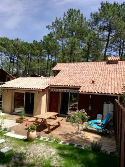 pavillon dans la pinède à lacanau