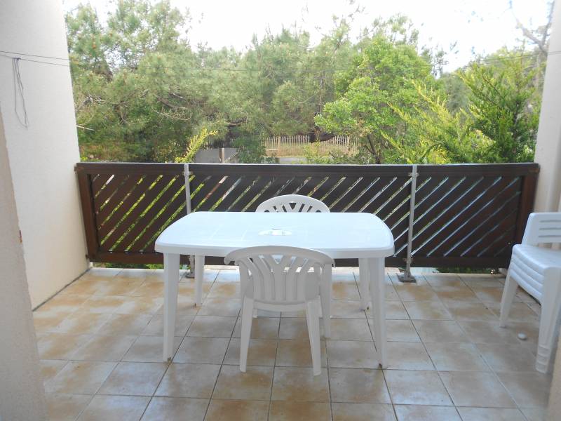 Terrasse couverte avec vue sur la dune