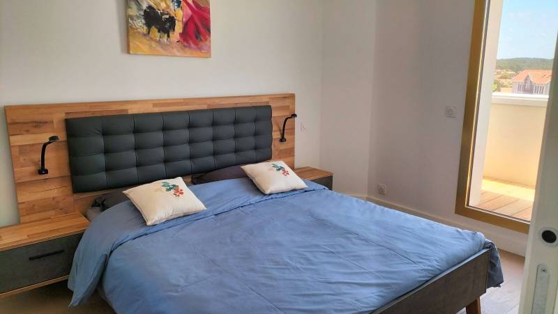 chambre avec accès balcon lacanau océan