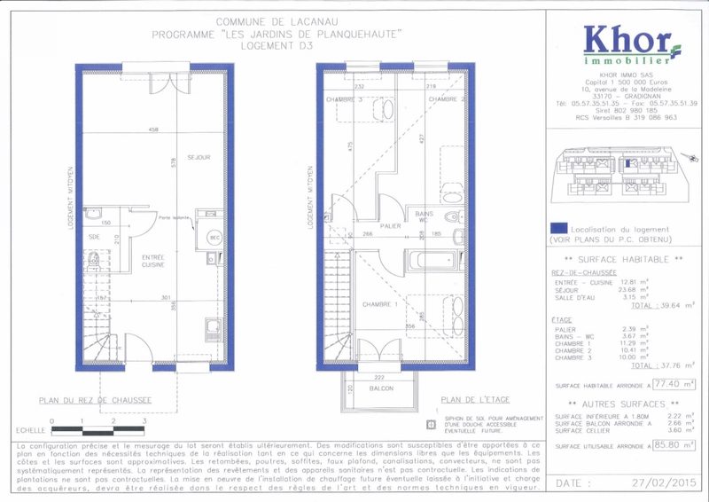 Vente Maison neuve avec frais de notaire réduits à Lacanau-Médoc.