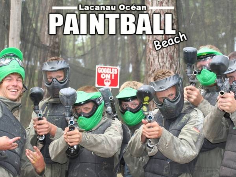 Loisirs en famille Lacanau-Ocean Paintball beach