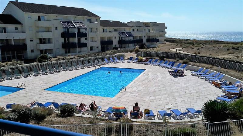 A louer Résidence Bleu Marine avec piscine collective en front de mer dans le quartier Sud de Lacanau-Océan