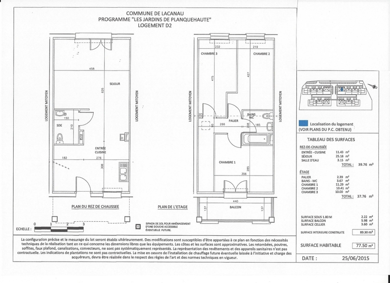 Vente Maison neuve avec frais de notaire réduits à Lacanau-Médoc.
