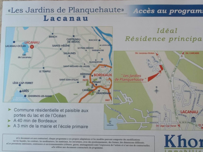 Vente Maison neuve avec frais de notaire réduits à Lacanau-Médoc.