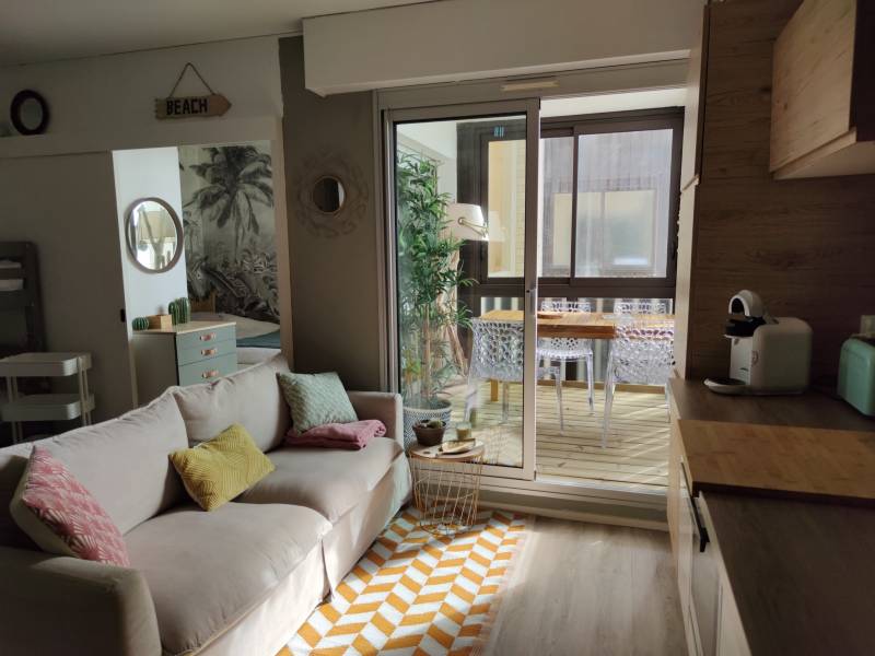 En location bel appartement avec 1 chambre pour 4 personnes avec vue sur l'Océan à Lacanau-Océan