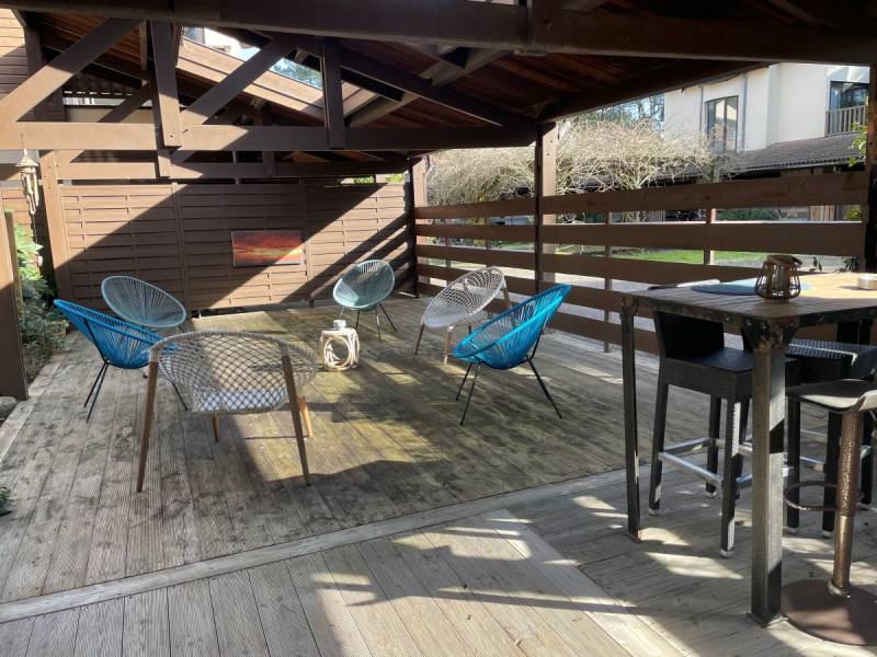 Superbe terrasse avec cet appartement à louer pour 4 personnes à Lacanau