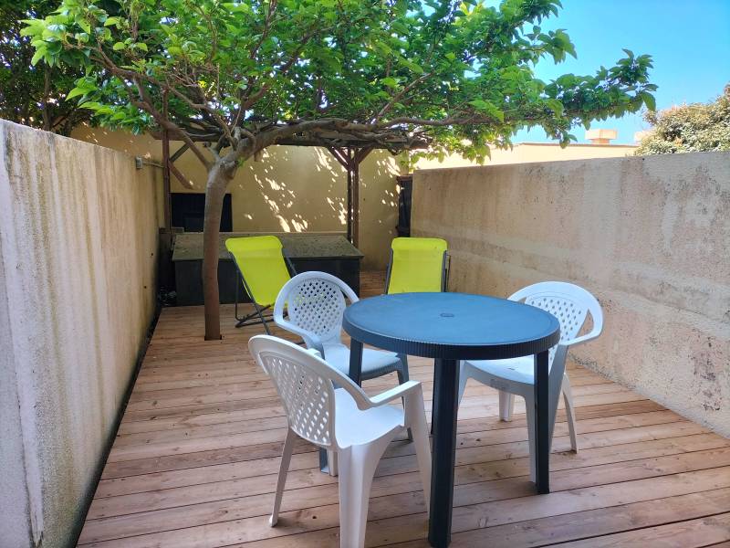 terrasse proche de la plage