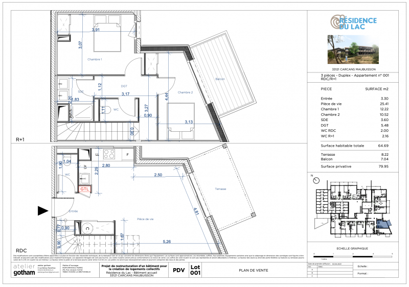 Appartement T3 Duplex