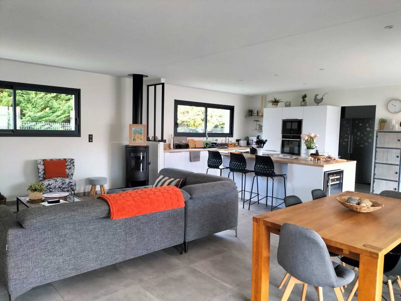 vaste séjour maison contemporaine