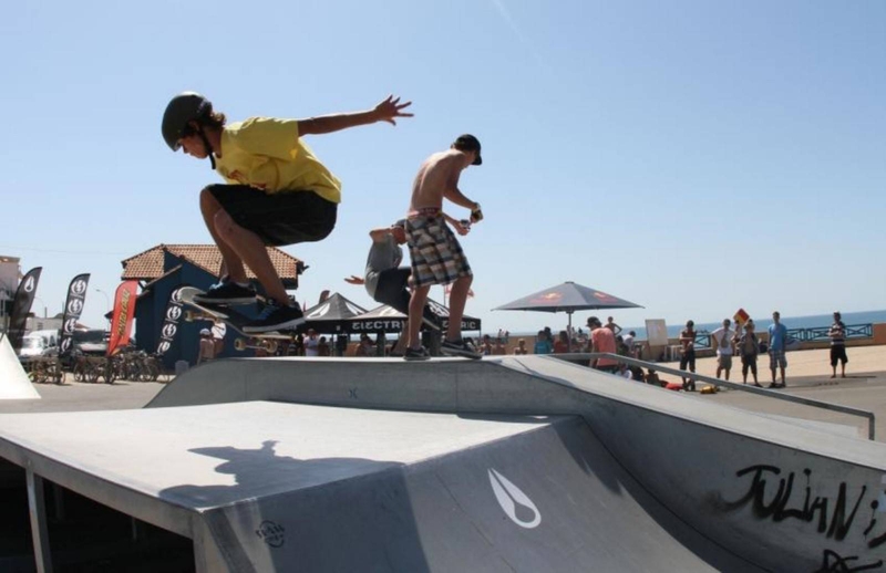 Skate park à Lacanau-Océan